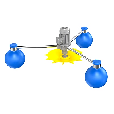 永磁自启动浮球增氧机带波箱风冷式