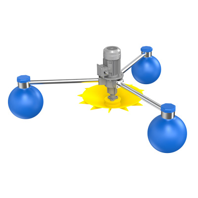 永磁自启动浮球增氧机带波箱风冷式